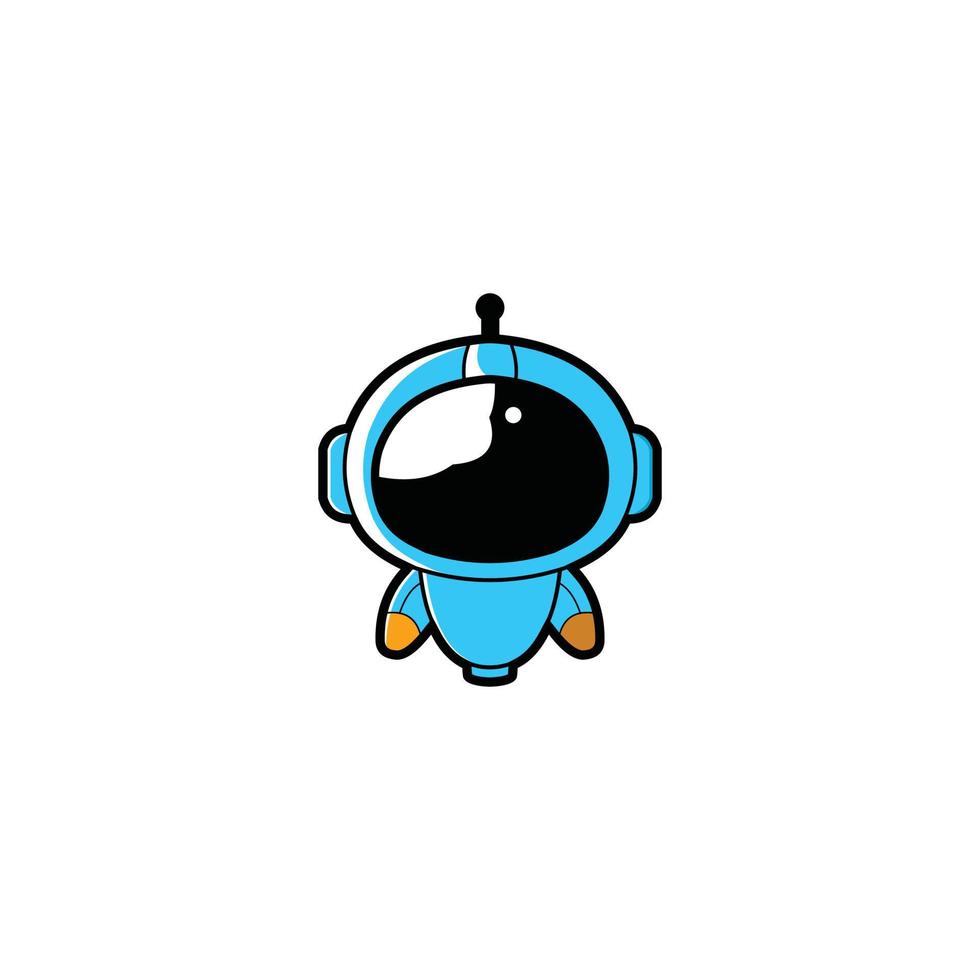 Robot vector logo design. Robot character, Robot illustration.