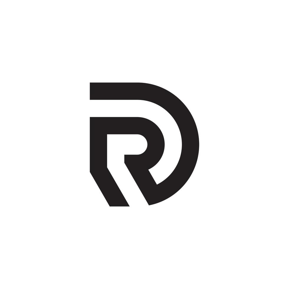 vector de diseño de logotipo de letra inicial rd o dr.