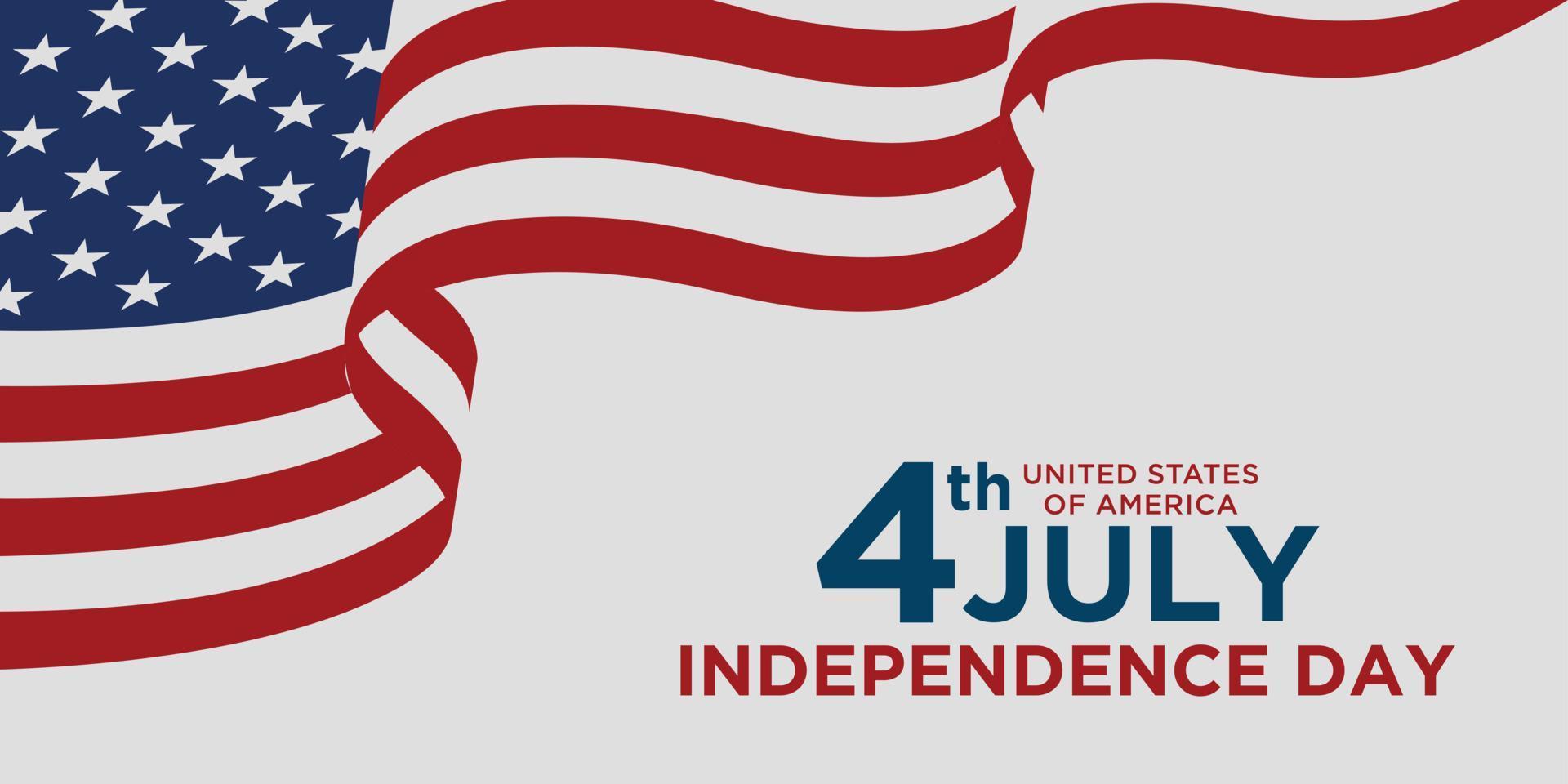 Happy 4th july holiday in the US. American independence day greeting