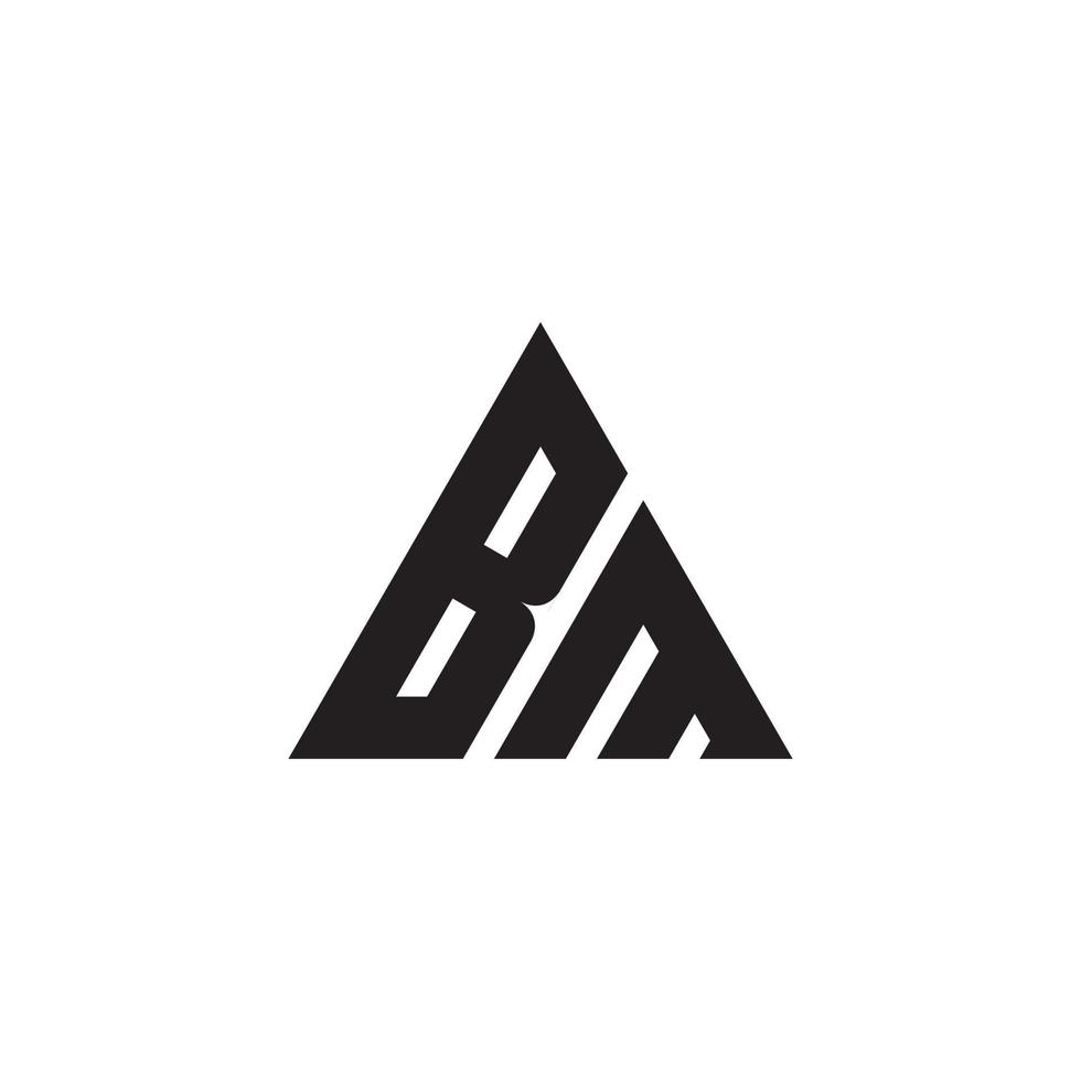 Initial BM or MB letter logo design vector