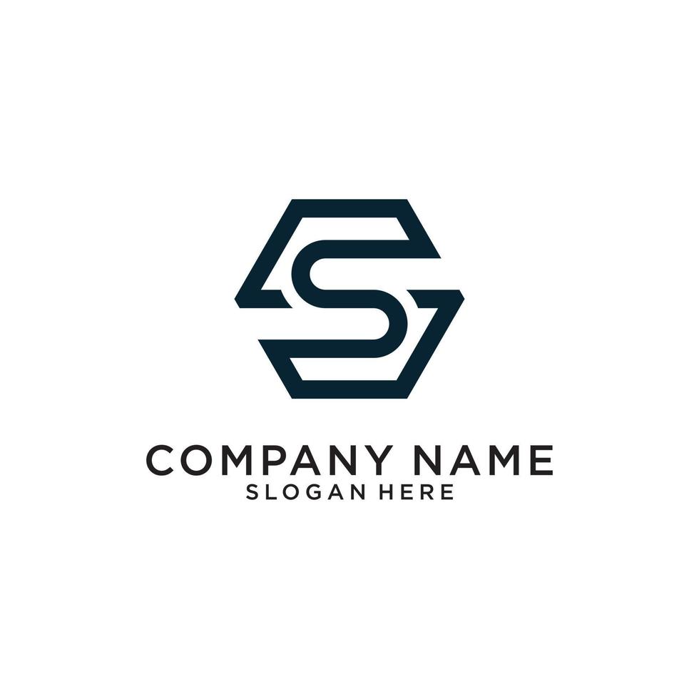 Initial letter S vector logo design concept.
