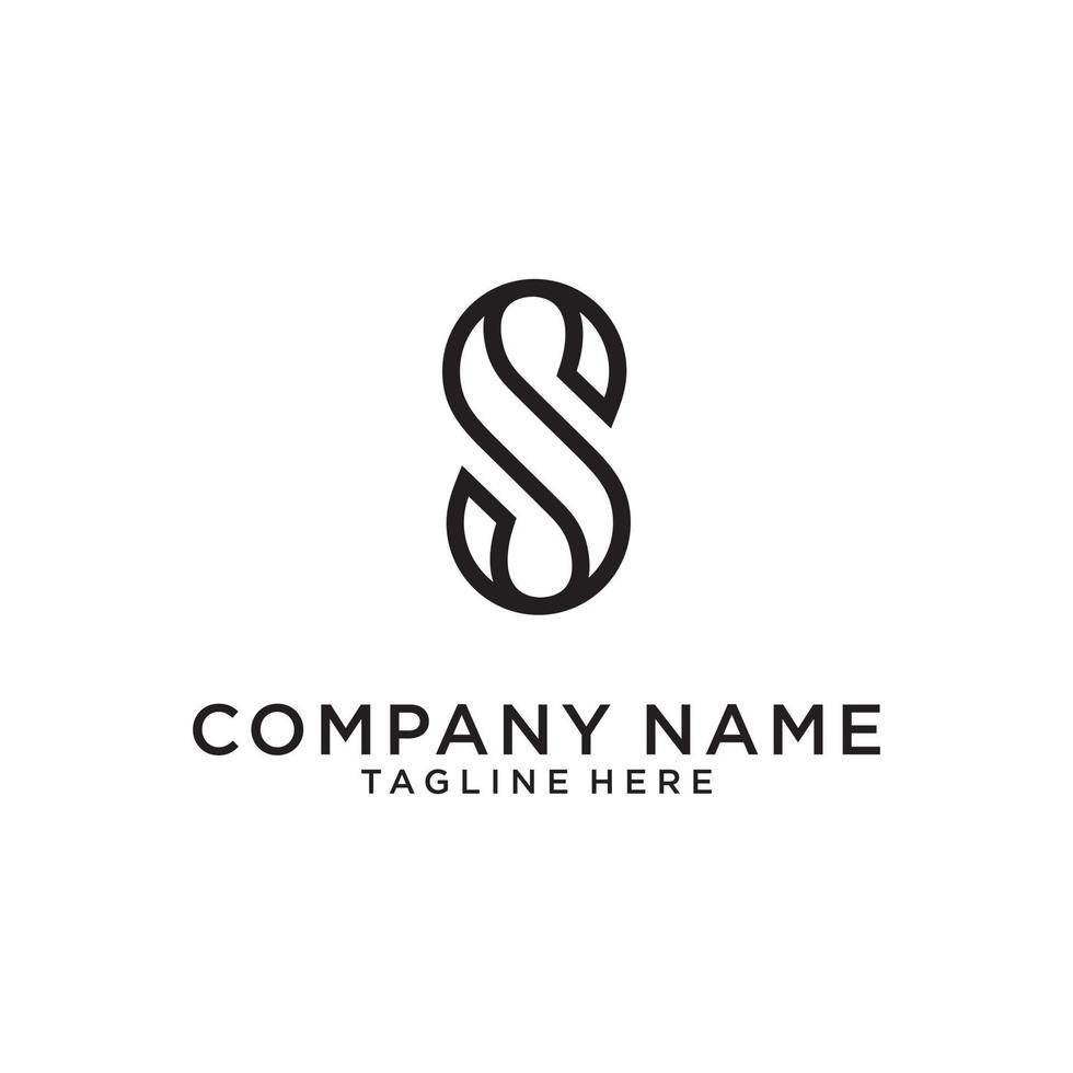 S initial letter logo design vector template.
