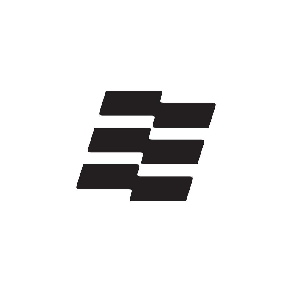 EE or E letter Logo design Vector. vector