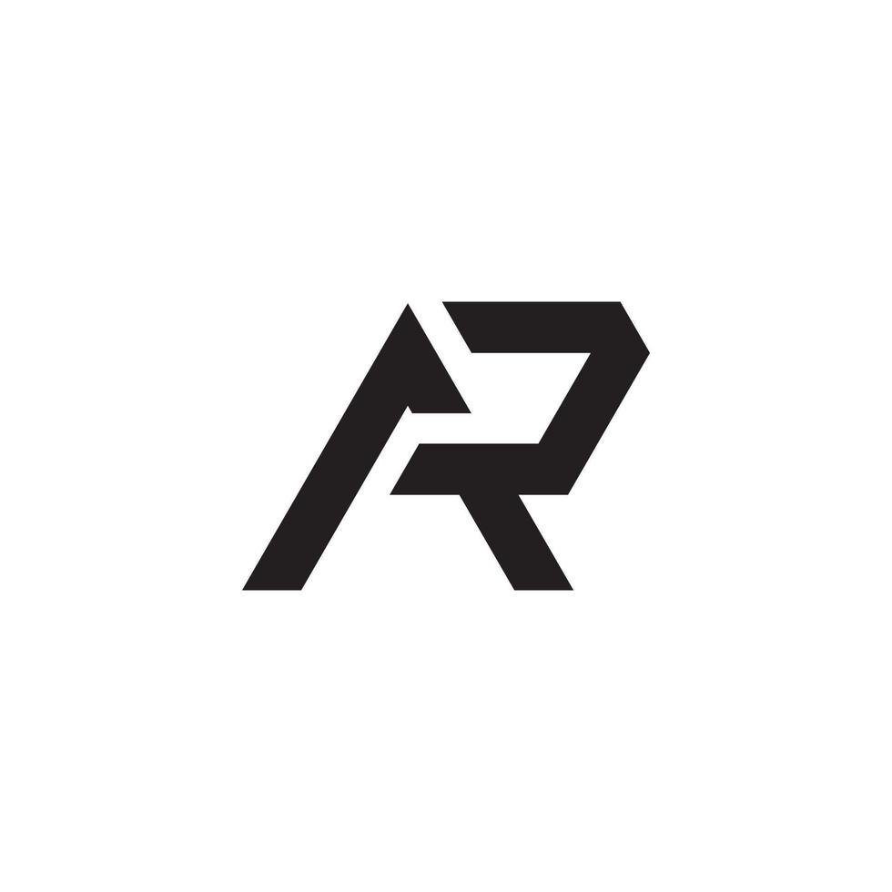 AR or RA letter logo design vector. vector