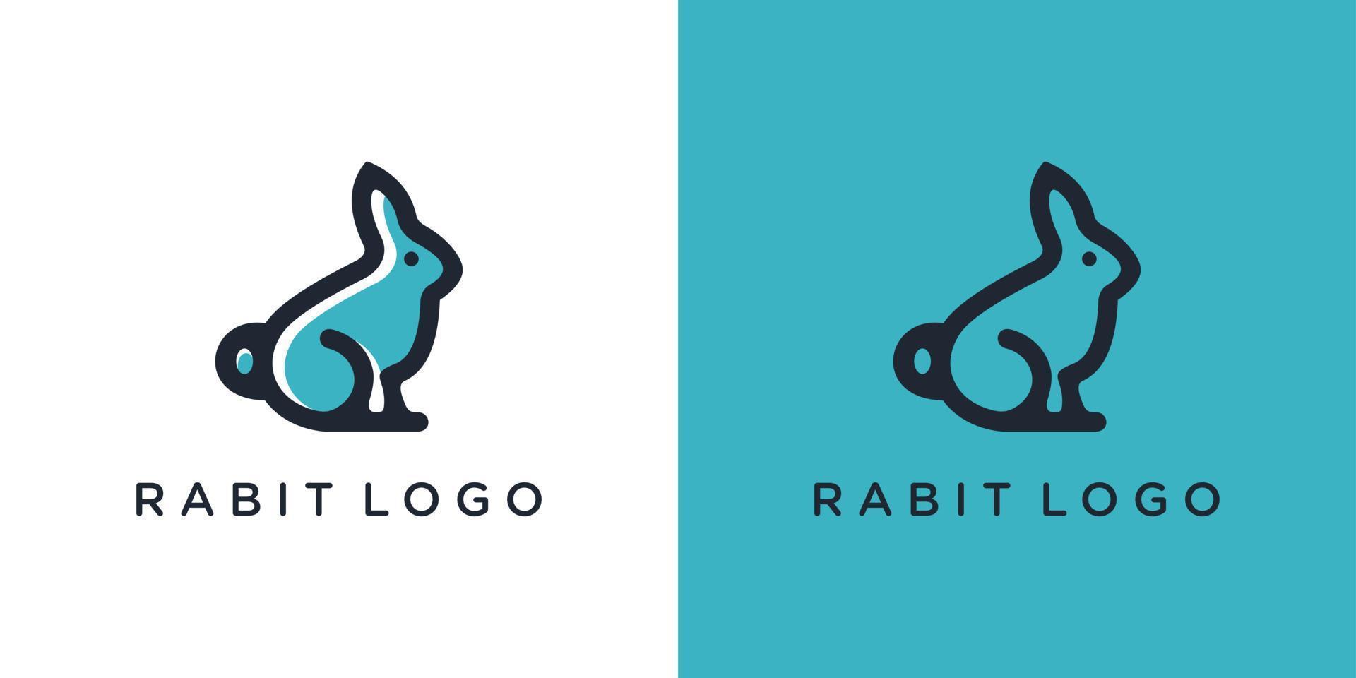 Rabbit logo template vector icon symbol illustration. Rabbit icon.