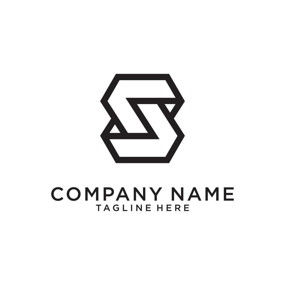 S initial letter logo design vector template.