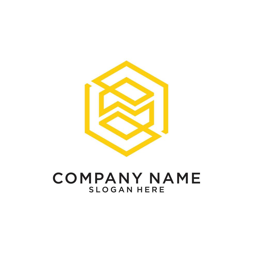 Initial letter S vector logo design concept.