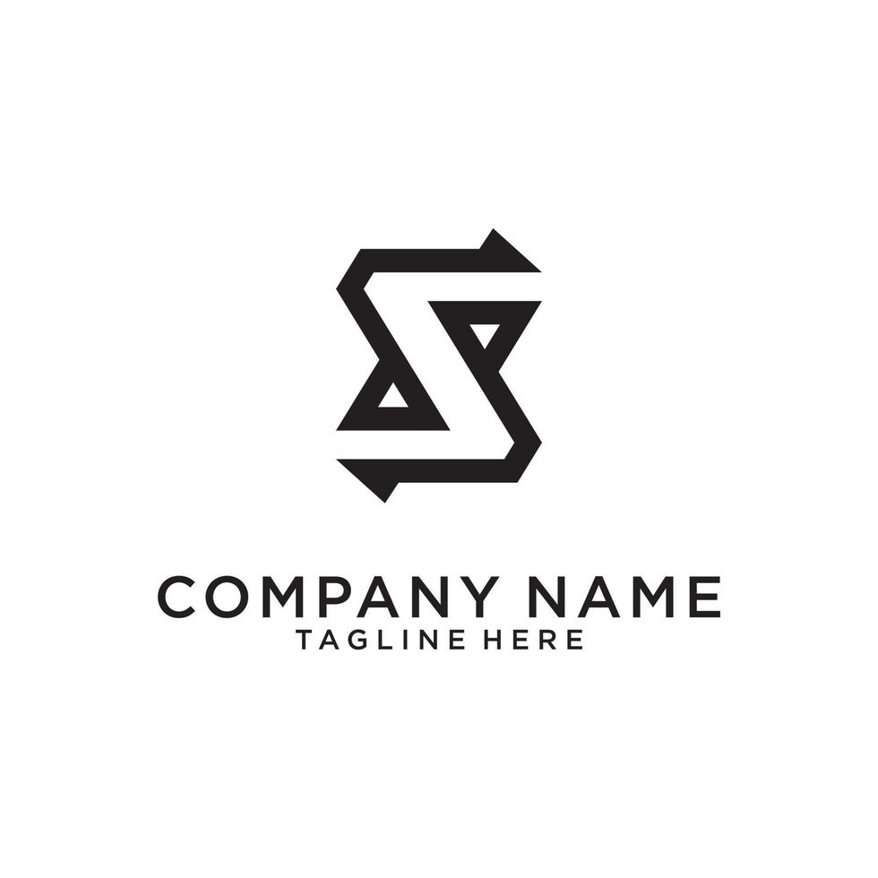S initial letter logo design vector template.