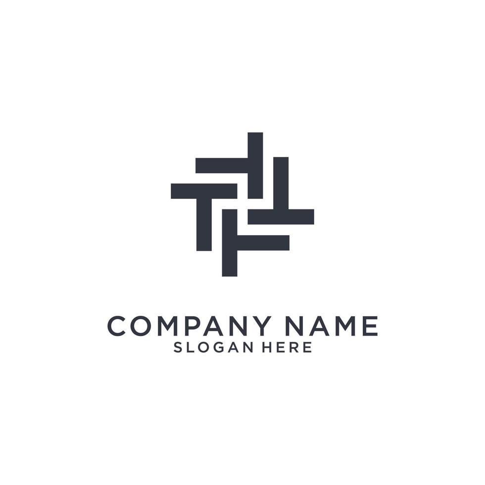 TT or T initial letter logo design vector. vector