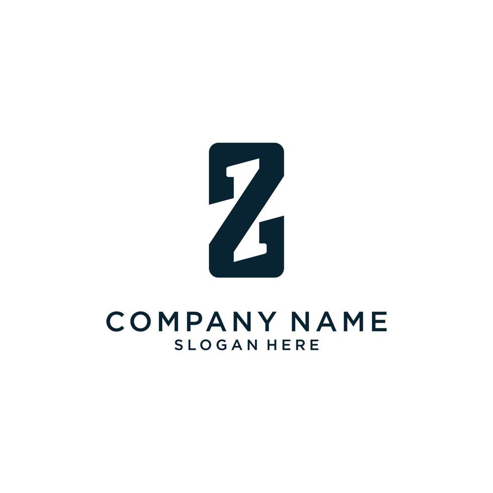 Initial letter Z vector logo design template.