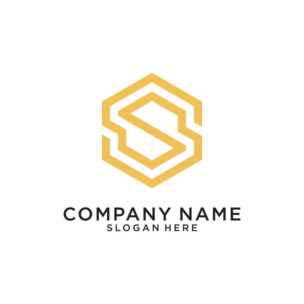 S or SS initial letter logo design vector. vector