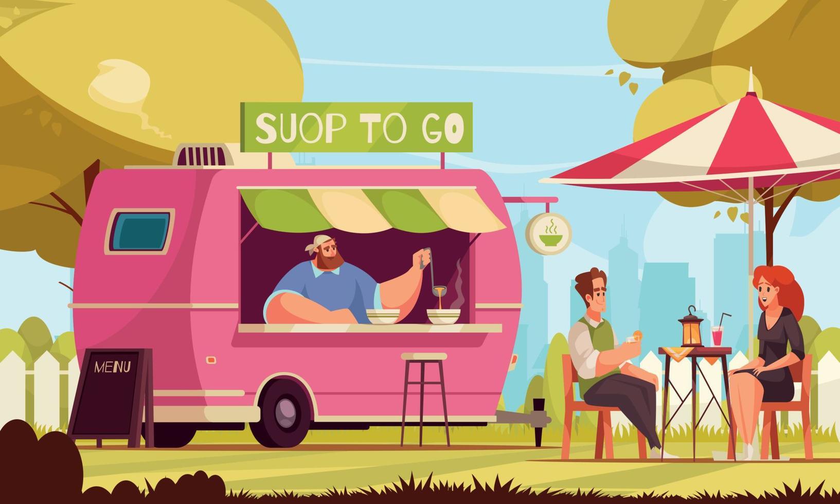 Small Business Flat Illustration vector