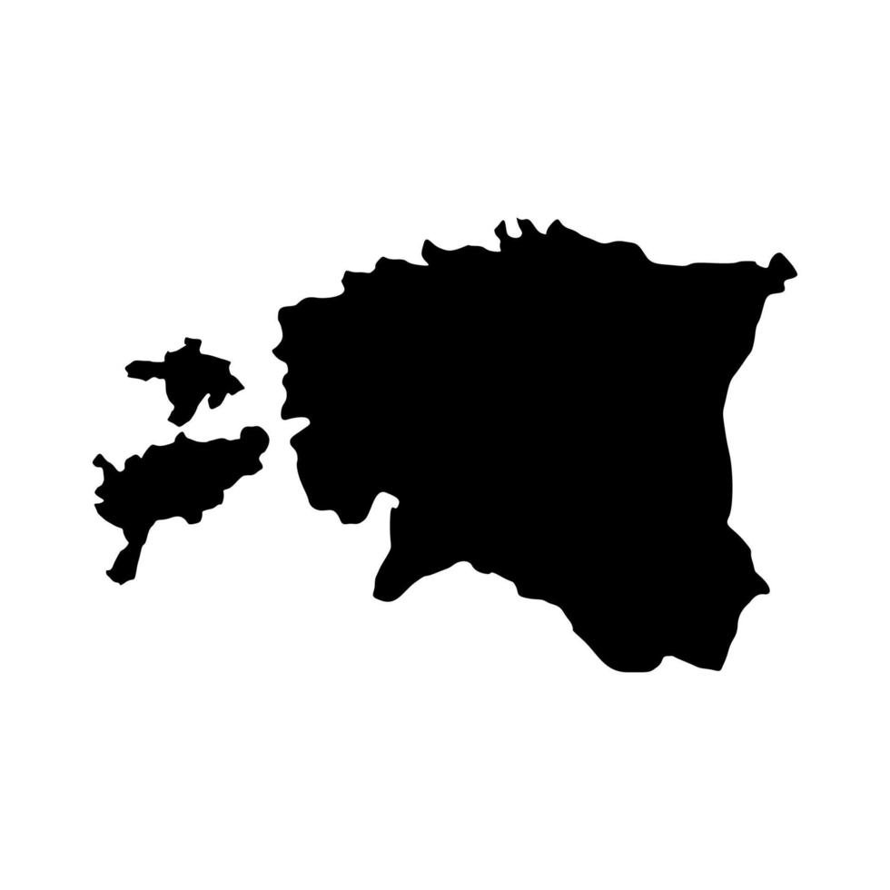 Estonia map illustrated on a white background vector