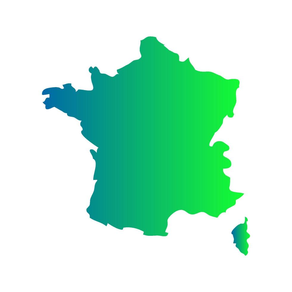 France map on white background vector