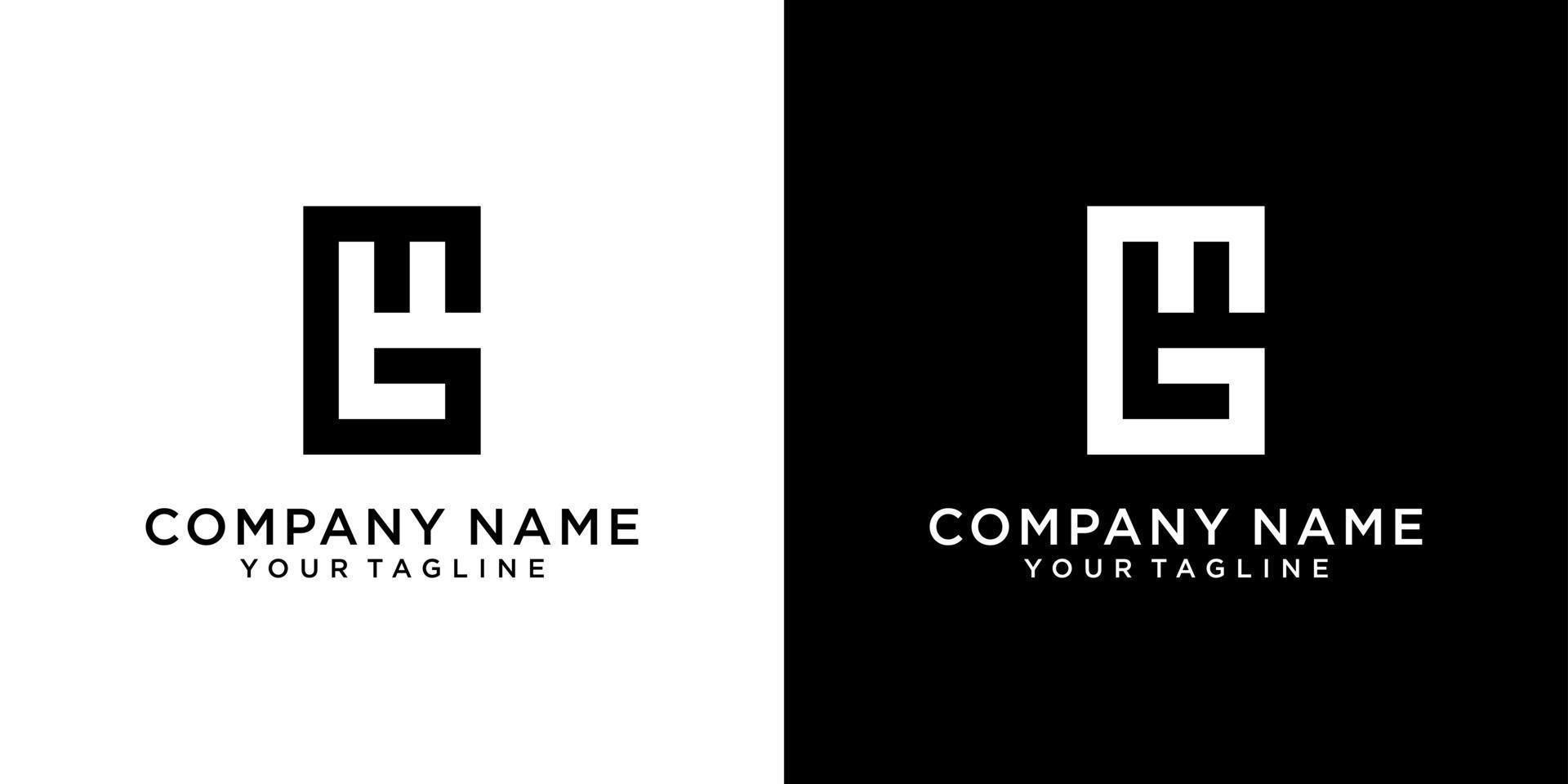 MG or GM initial letter logo design Vector. vector