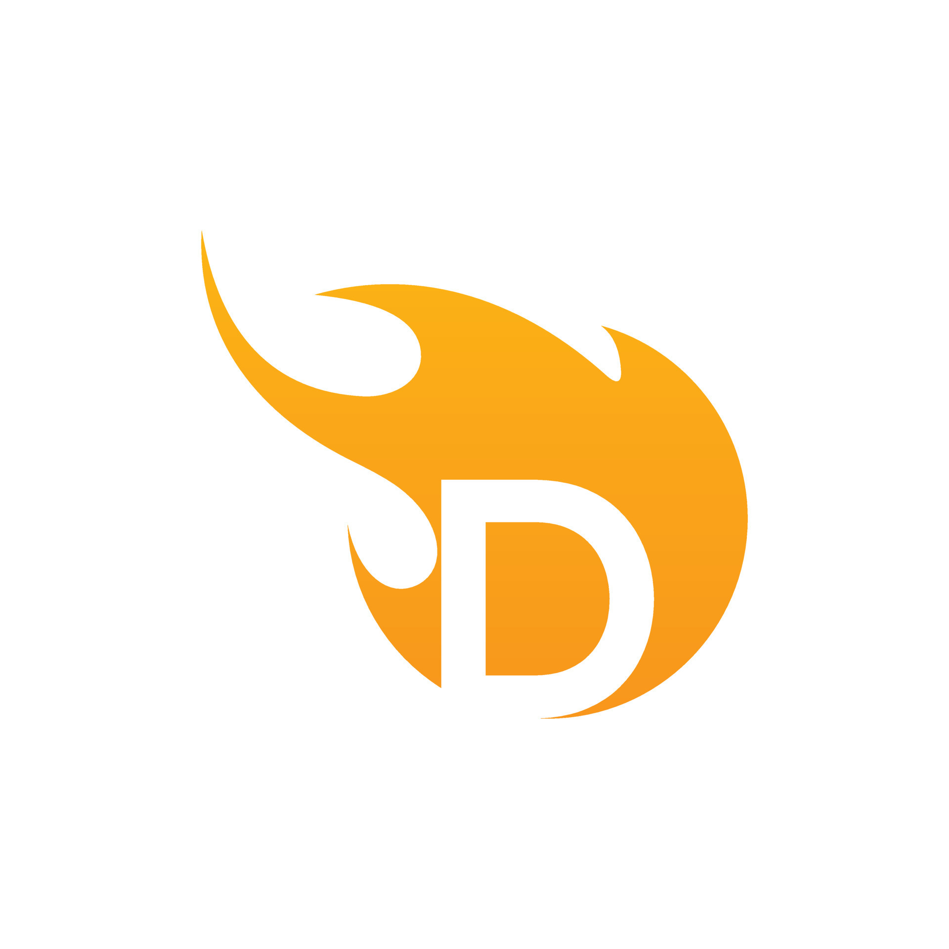 Initial D letter with fire logo Vector design. 8387737 Vector Art at ...