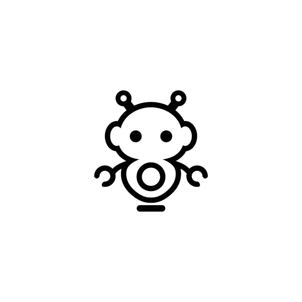 Robot vector logo design. Robot character, Robot illustration.