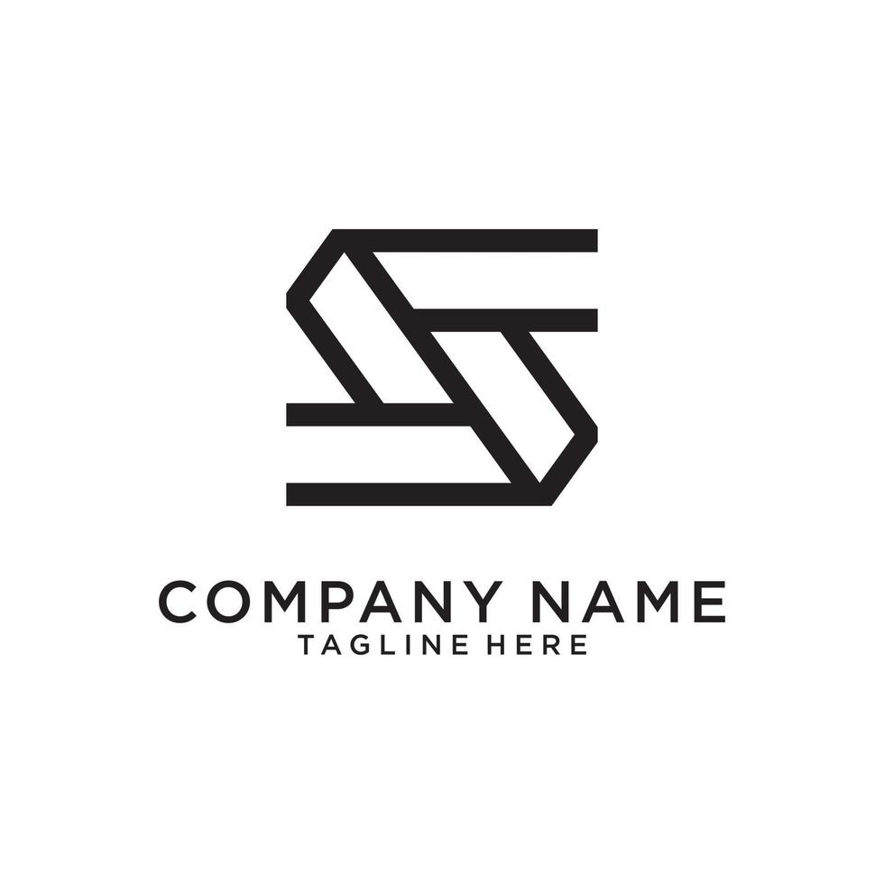 S initial letter logo design vector template.