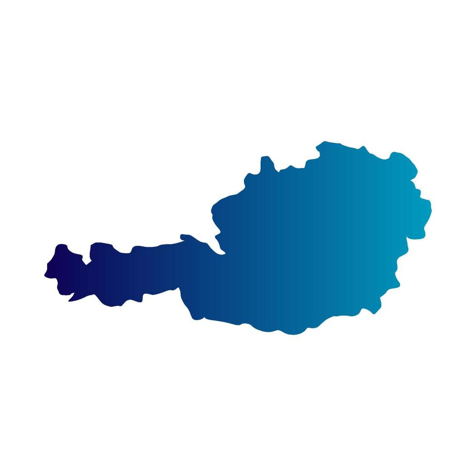 Austria map on white background vector