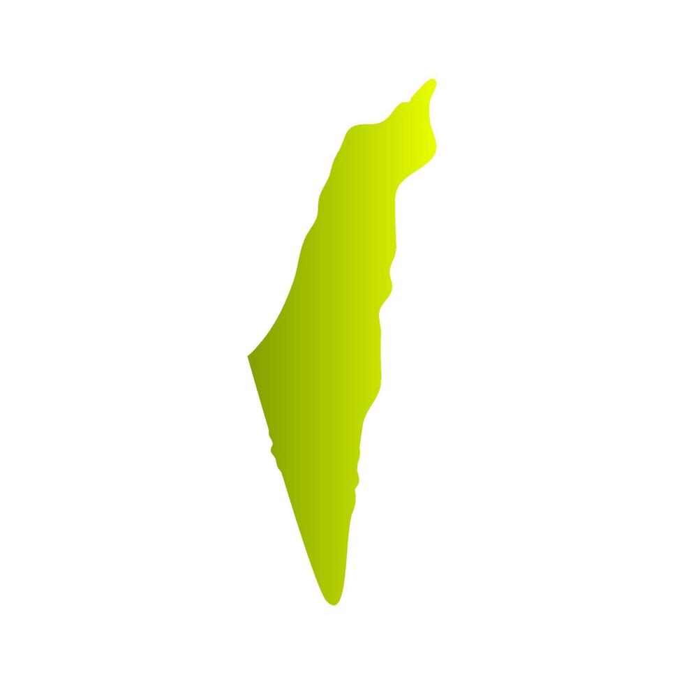 Israel mapa ilustrado sobre fondo blanco. vector