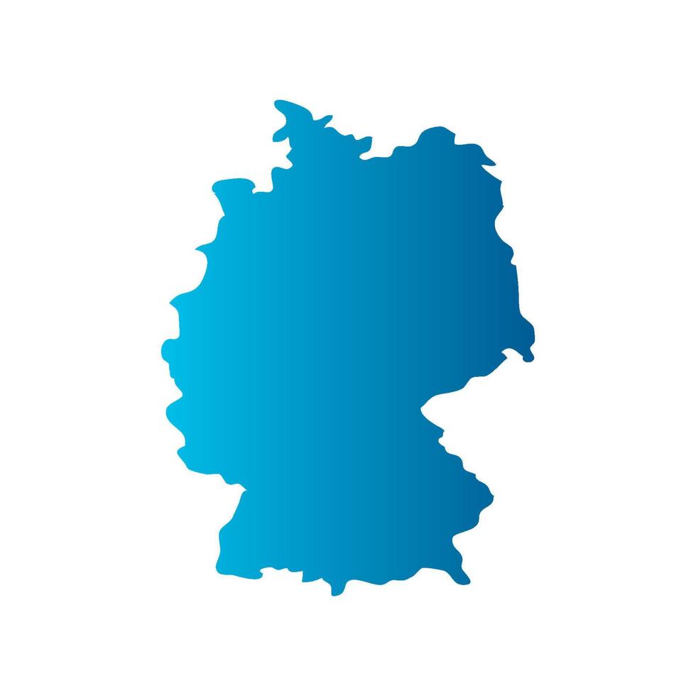 Germany map on white background vector