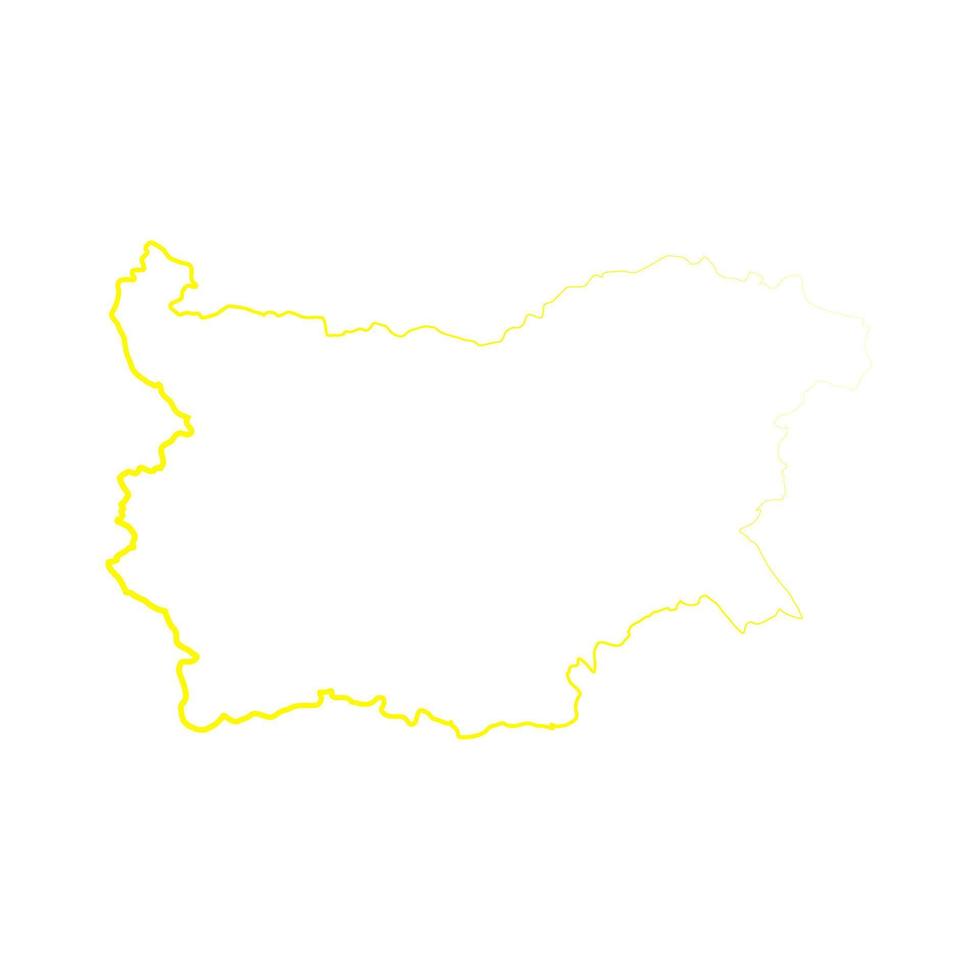 Bulgaria map on white background vector