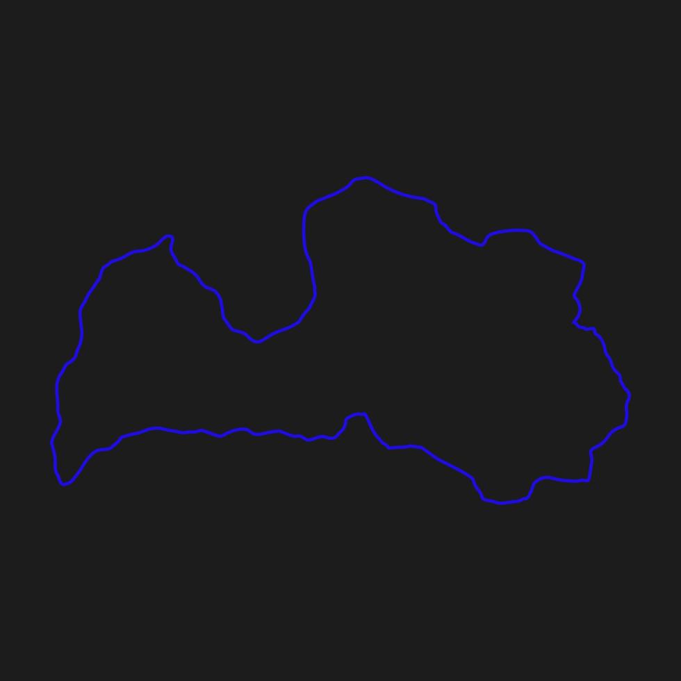 Latvia map illustrated on a white background vector