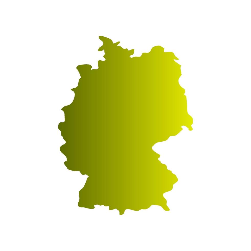 Germany map on white background vector