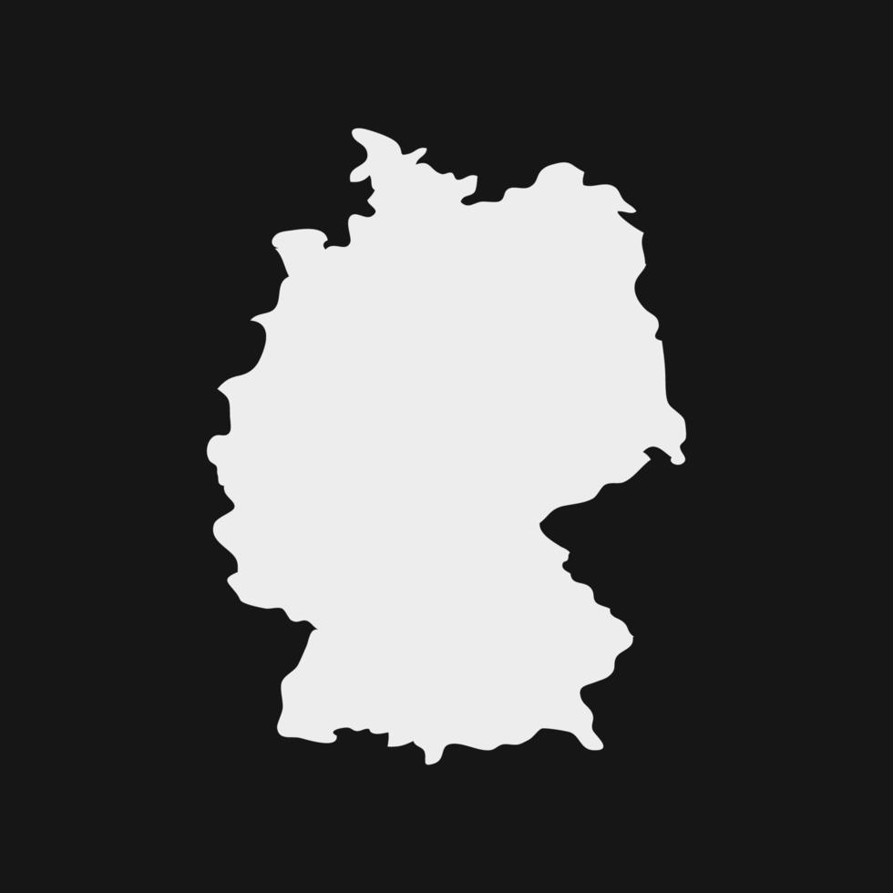 Germany map on white background vector