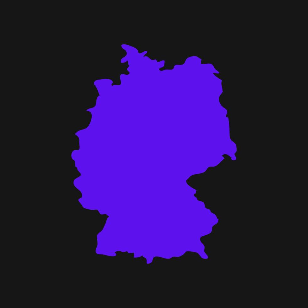 Germany map on white background vector