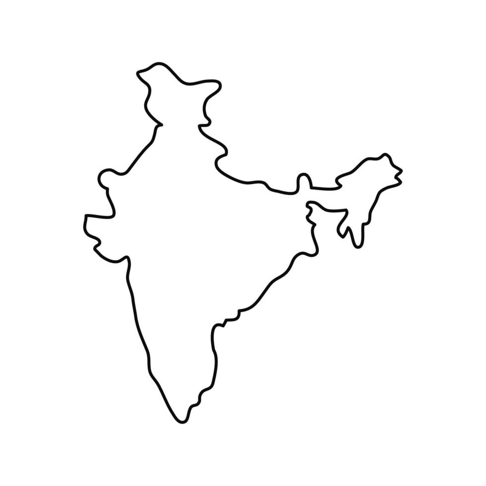 India map illustrated on white background 8388543 Vector Art at Vecteezy