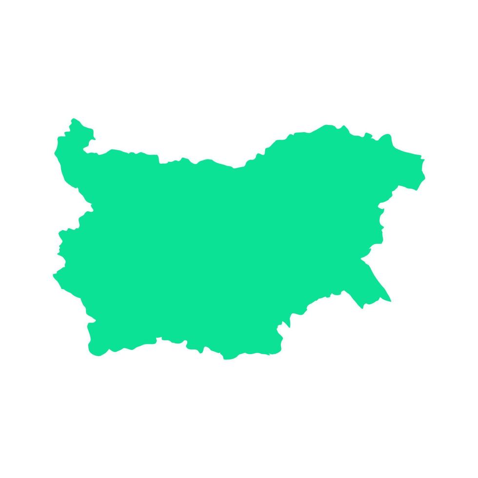 Bulgaria map on white background vector