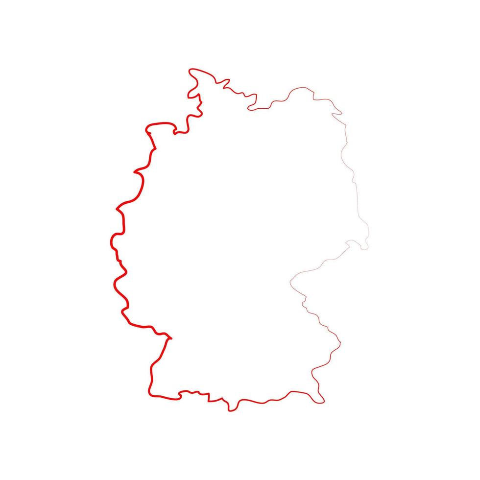 Germany map on white background vector