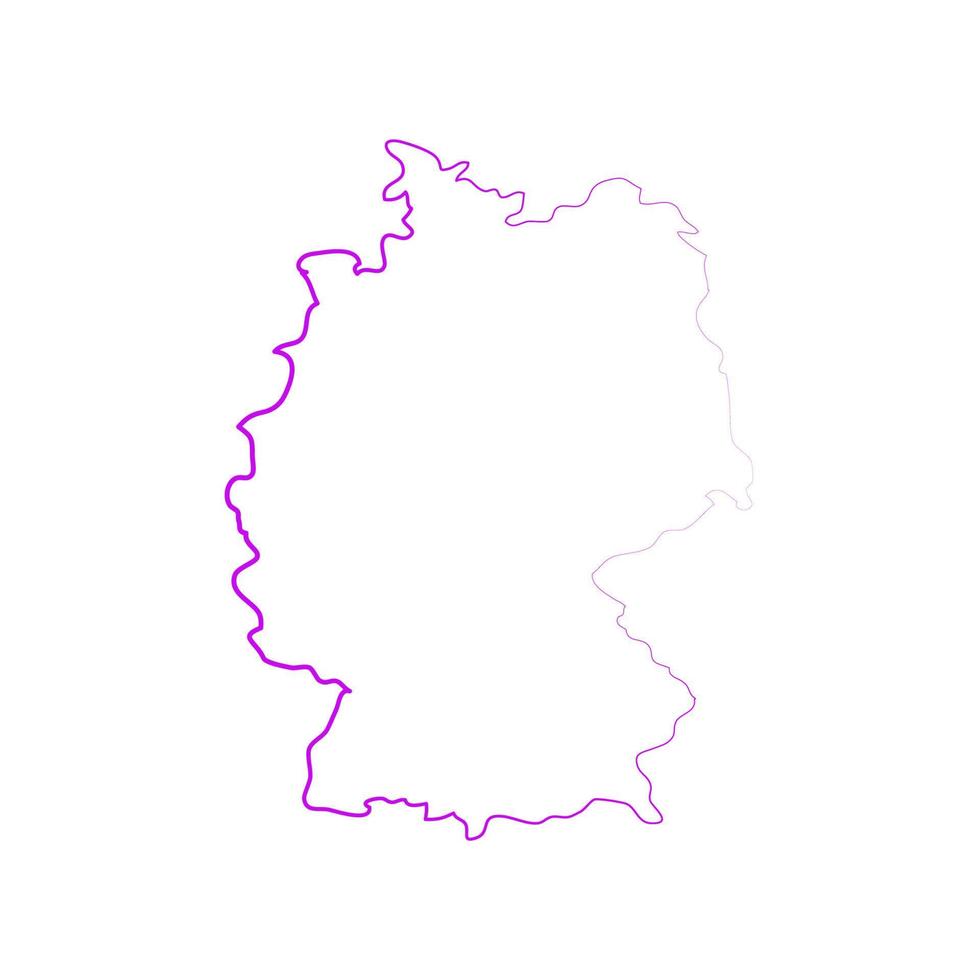 Germany map on white background vector