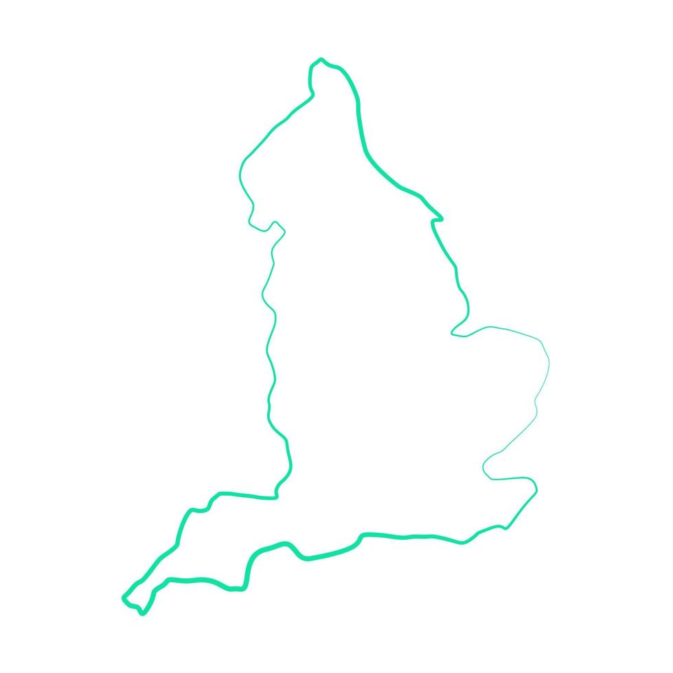 England map on white background vector