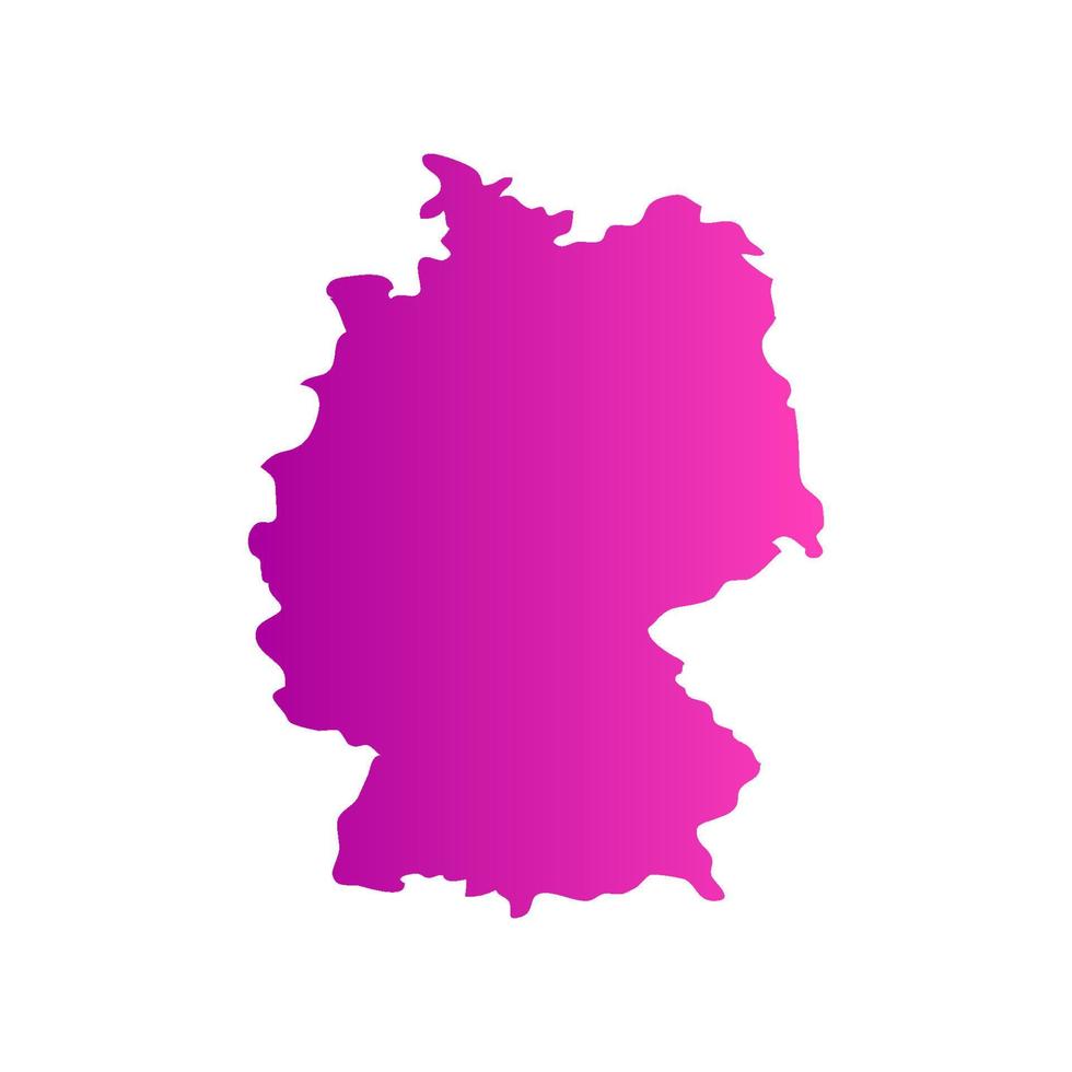 Germany map on white background vector
