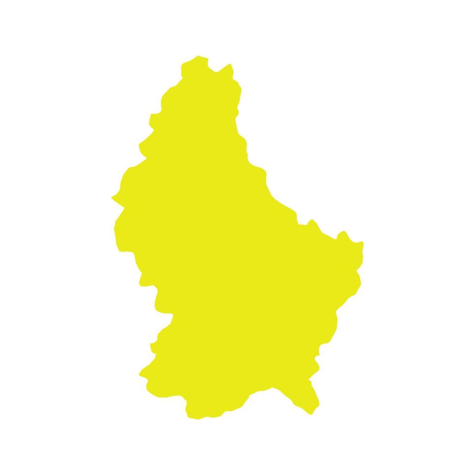 Luxembourg map on white background vector