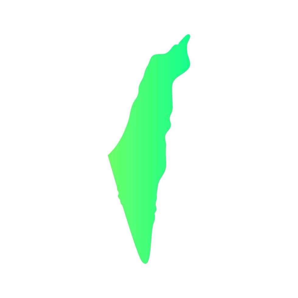 Israel map illustrated on white background vector