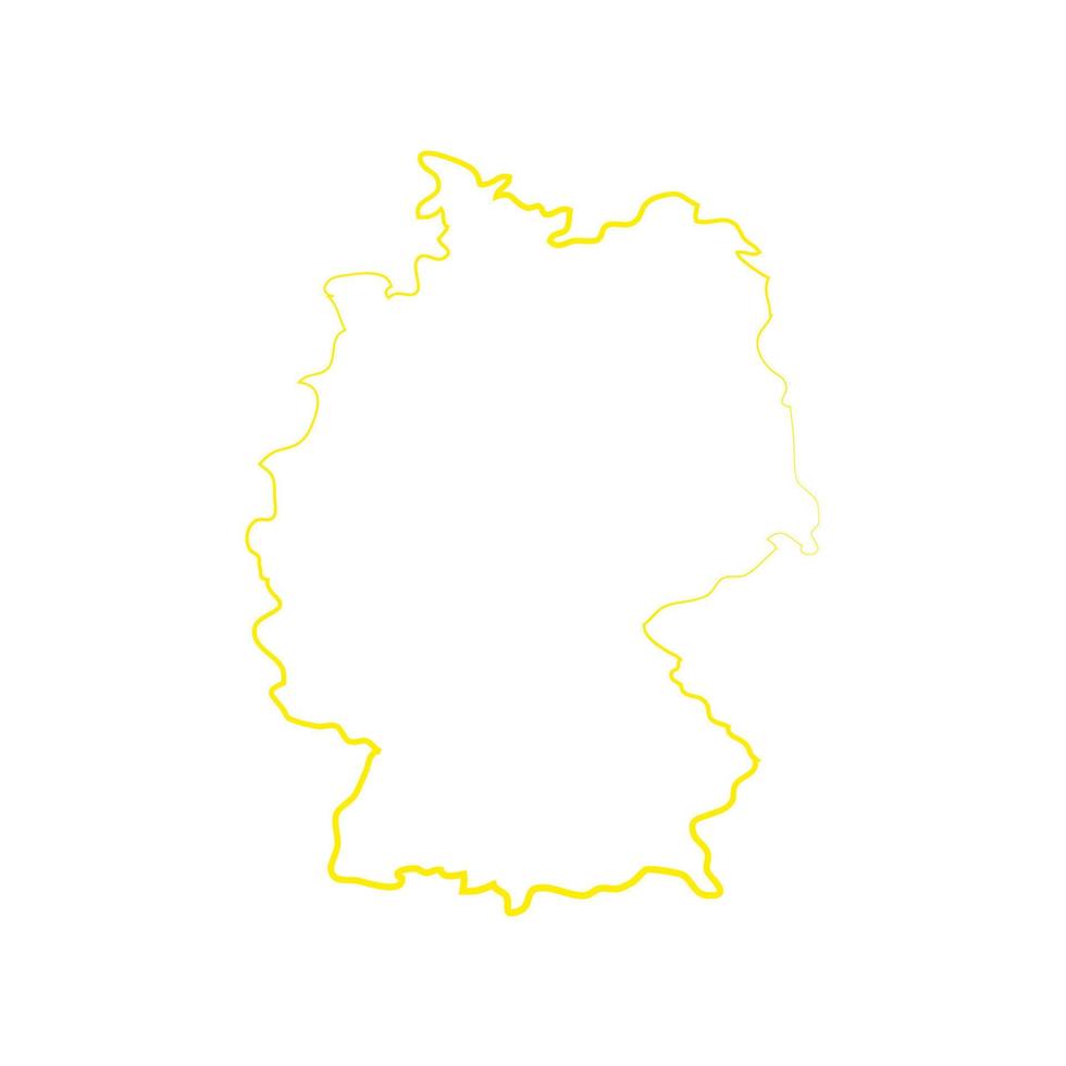 Germany map on white background vector