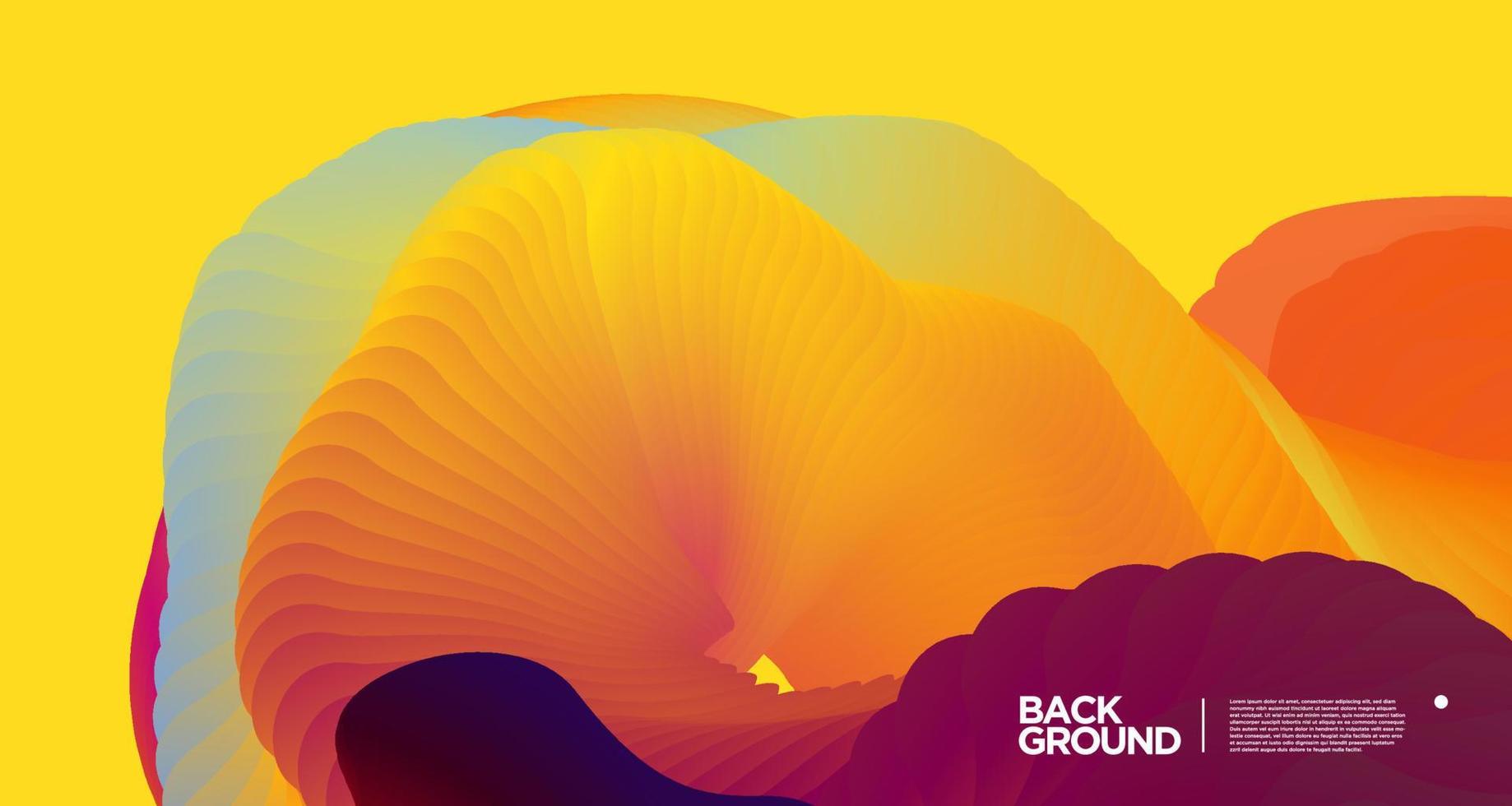 Vector colorful gradient abstract fluid  background for banner template