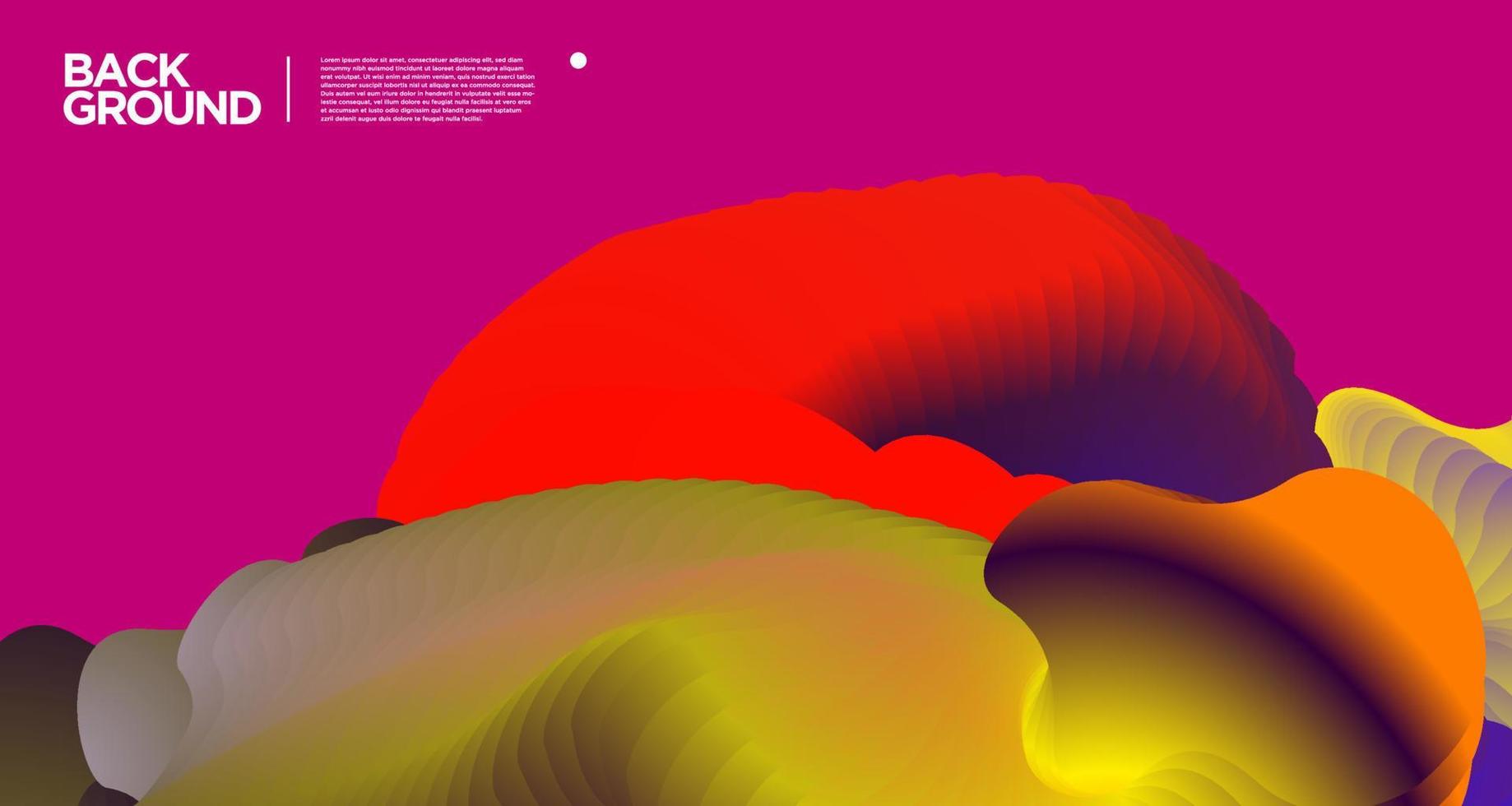 Vector colorful gradient abstract fluid  background for banner template