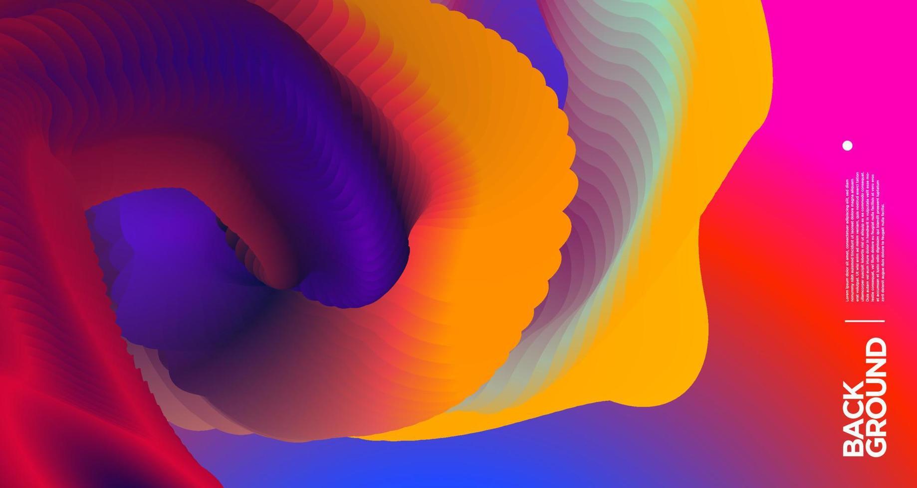Vector colorful gradient abstract fluid  background for banner template
