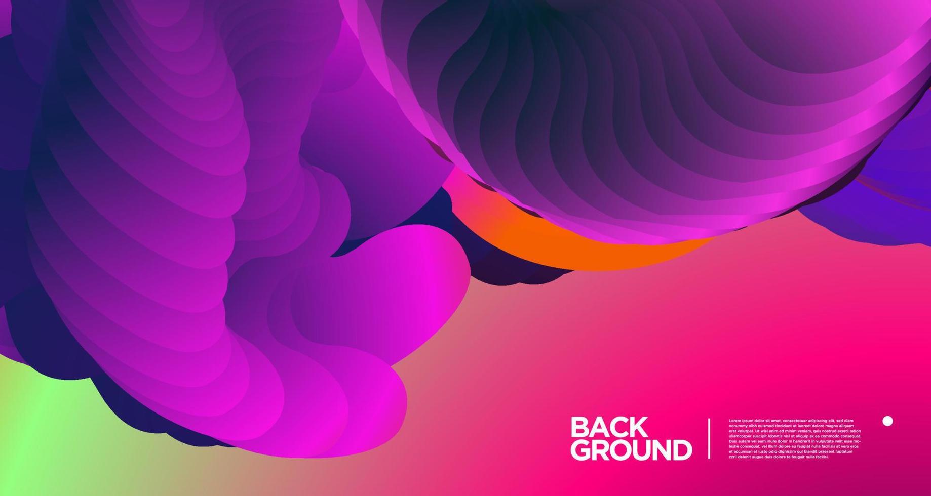 Vector colorful gradient abstract fluid  background for banner template