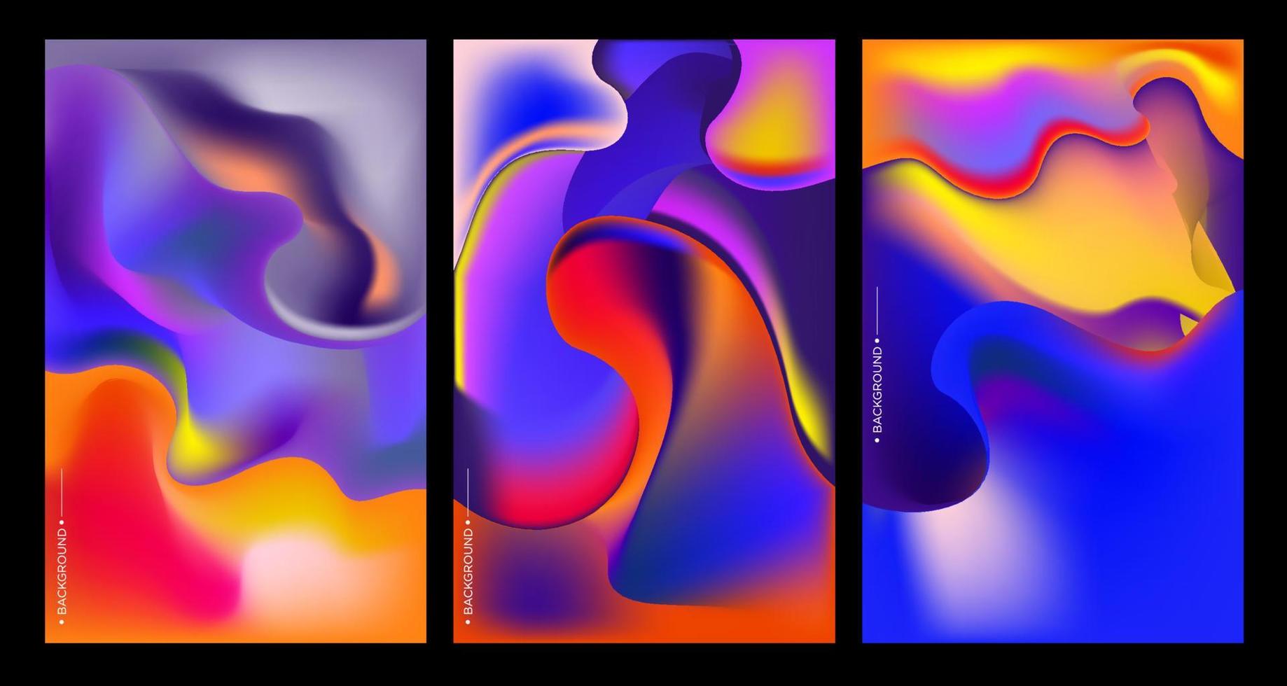 Colorful abstract fluid and geometric background. Space and Galaxy background illustration. Vector banner template.