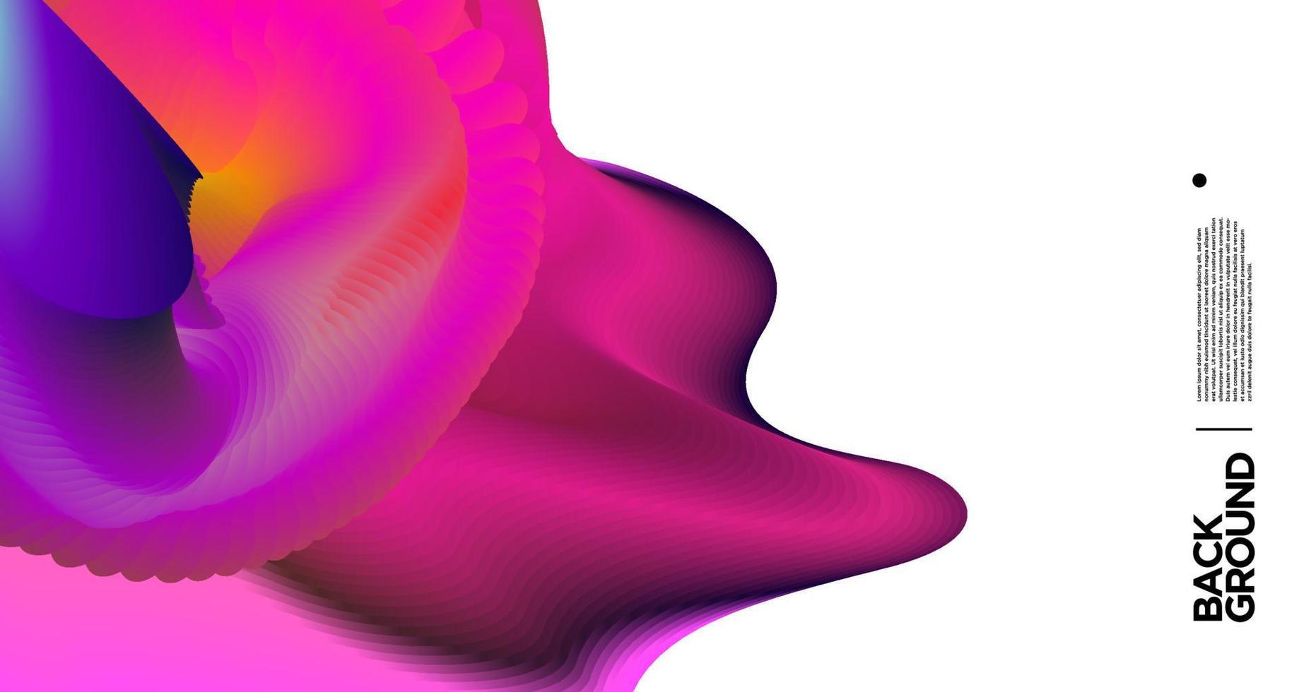 Vector colorful gradient abstract fluid  background for banner template