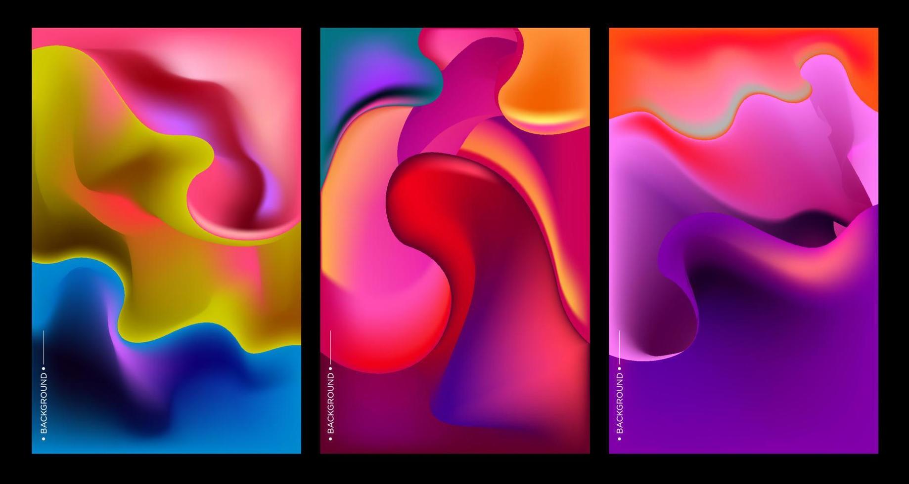 Colorful abstract fluid and geometric background. Space and Galaxy background illustration. Vector banner template.