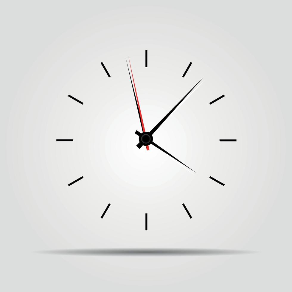 reloj, icono, vector, ilustración vector