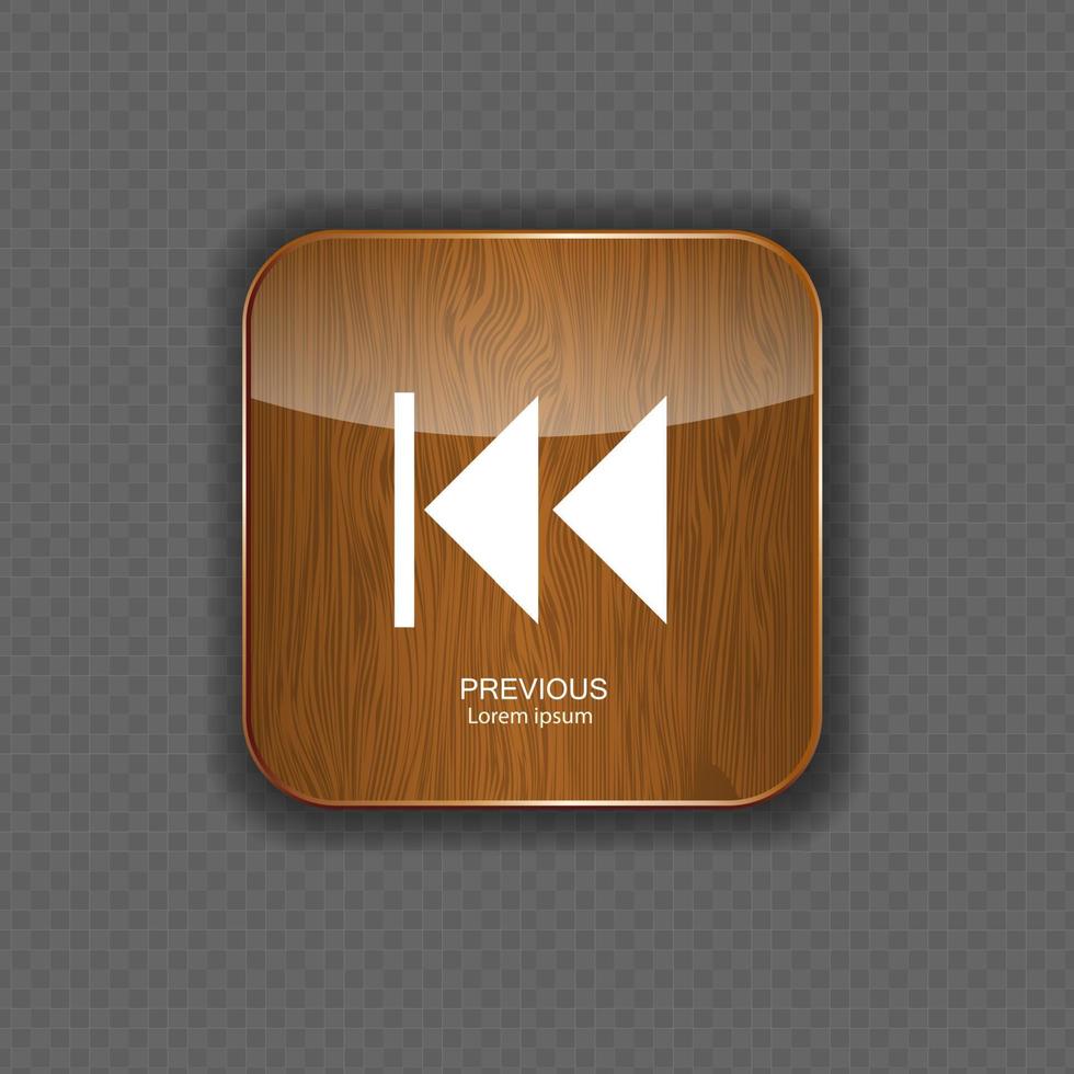 Music wood application icons vector illustration