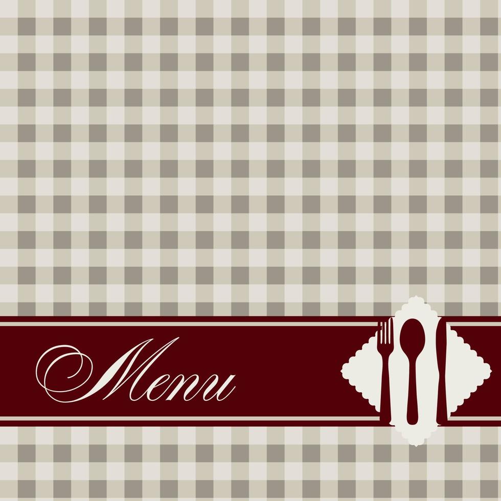 Ilustración de vector de plantilla de menú de restaurante