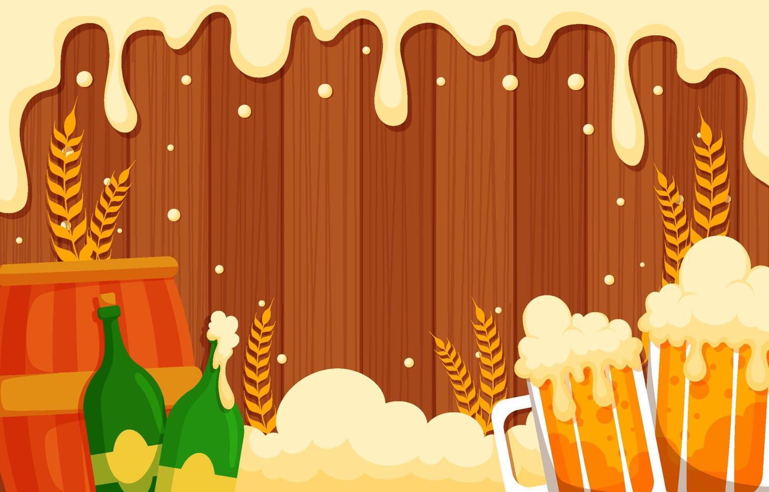 Happy Beer Day Background Concept vector